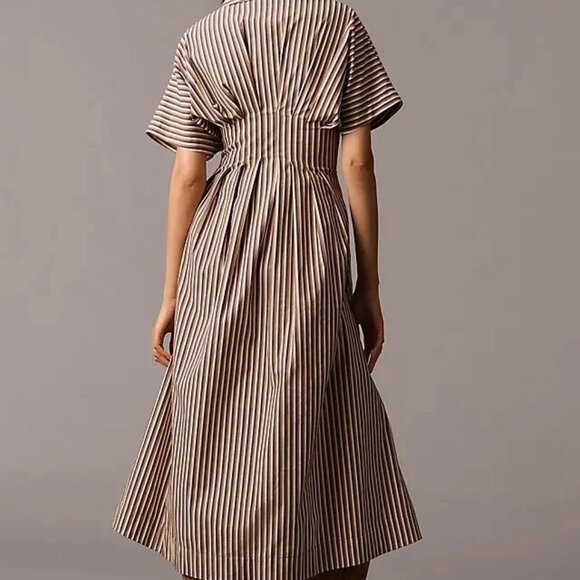 Anthropologie Exquise Tobie Smocked Shirt Dress - Picture 5 of 6